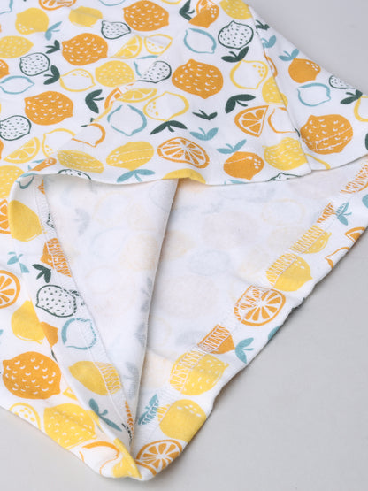 Lemon Printed T-shirts and Short Set for Boys and Girls