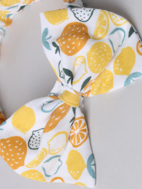 Lemon Print Hair Bows for Girls (Infant & Kids)