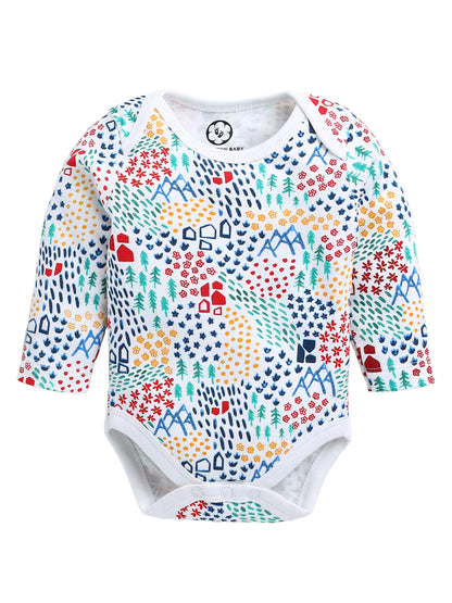 Nature Print Pure Cotton Full Sleeve Onesie