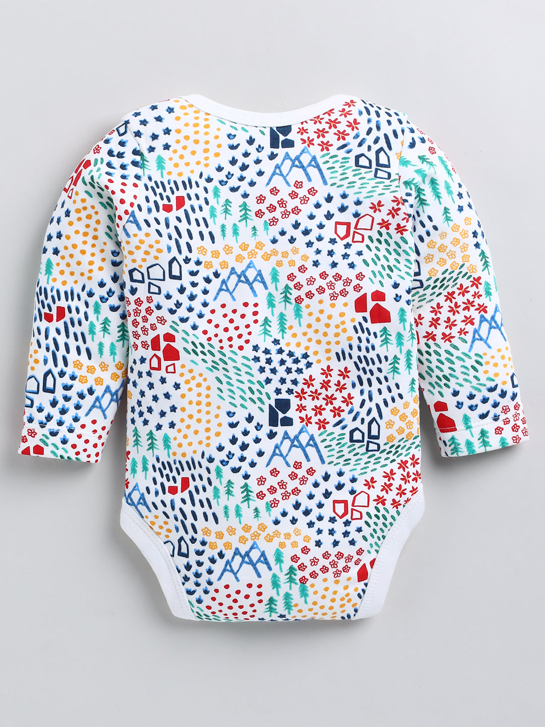 Nature Print Pure Cotton Full Sleeve Onesie