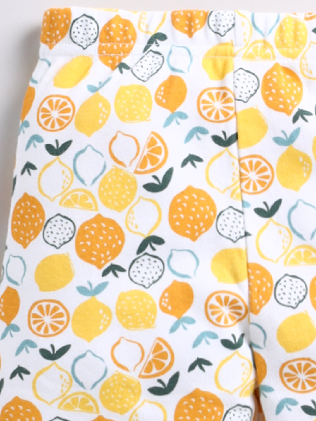 Cute Lemon Printed T-shirt and Pajama set - For Girls and Boys