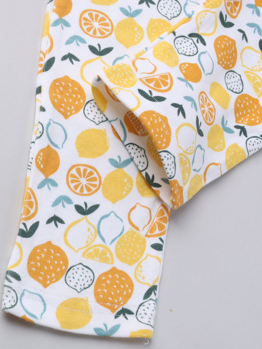 Cute Lemon Printed T-shirt and Pajama set - For Girls and Boys