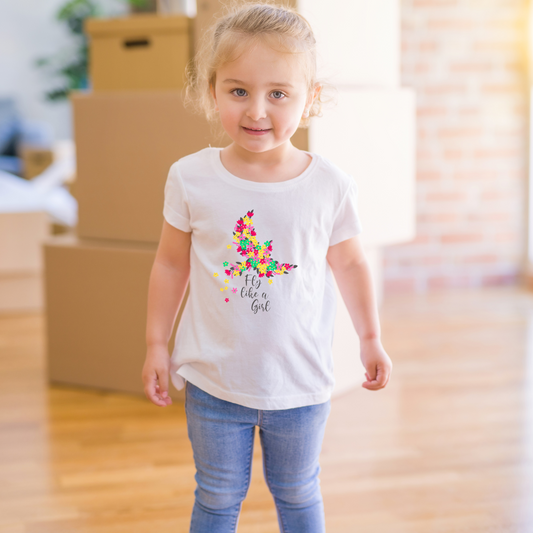 Kids Short sleeve T-Shirt - Fly Like A Girl