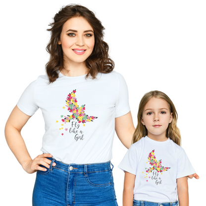 Twin with your Kid - Fly Like A Girl - Women's t-shirt