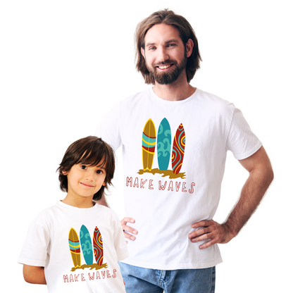 Twin with your Kid - Make Wave - Mens' t-shirt