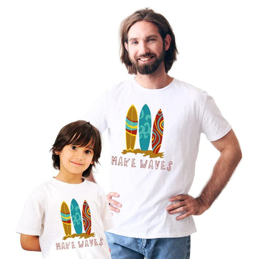 Twin with your Kid- Make Waves matching Tshirts