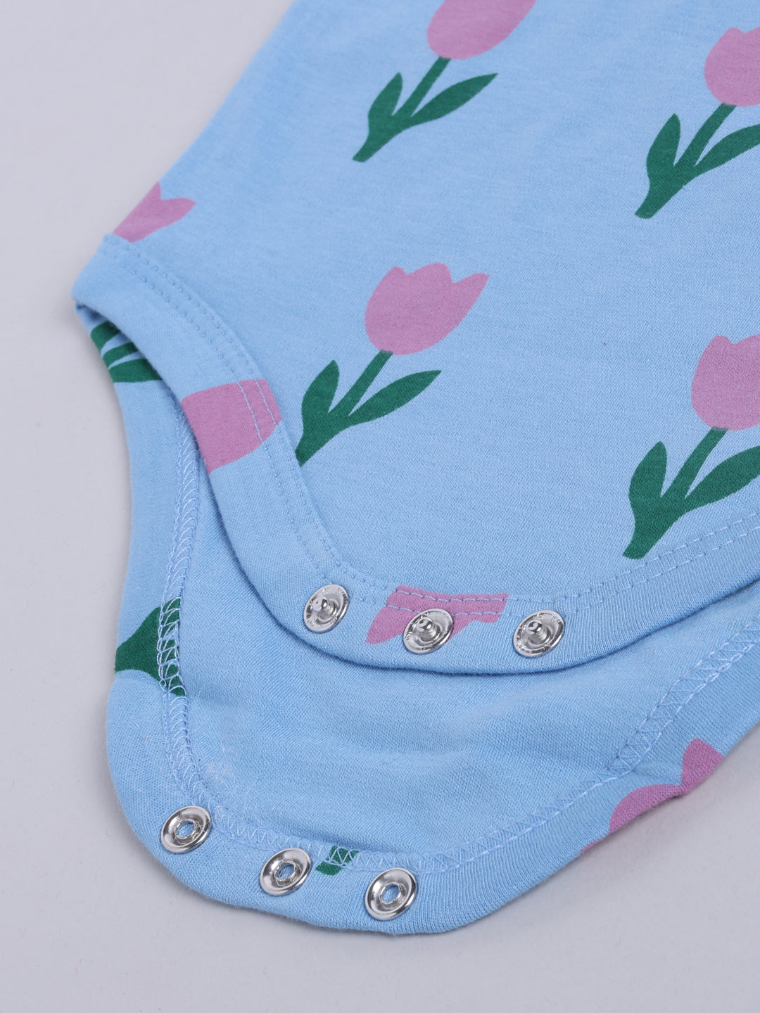 Tulip Print Sleeve Less Onesie