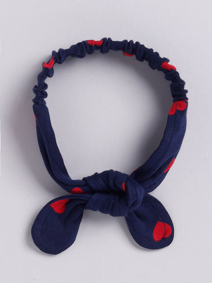 Red Heart Print Stylish Head Band for 1- 5 Years Old