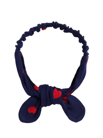 Red Heart Print Stylish Head Band for 1- 5 Years Old