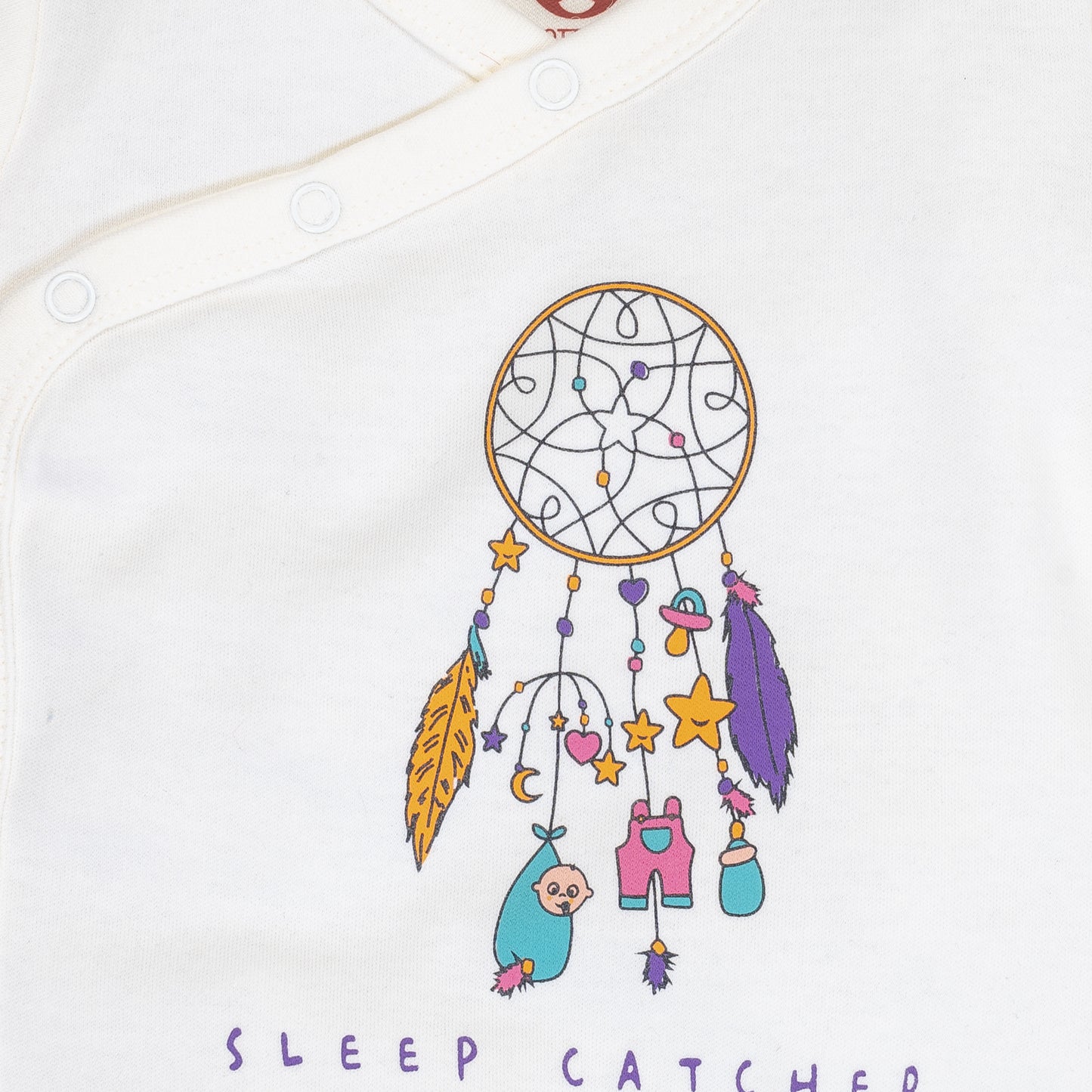 Onesie Full Sleeve - Side snap/Kimono style - Dream Catcher